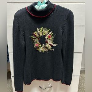 Ann Taylor Christmas sweater - simple black
